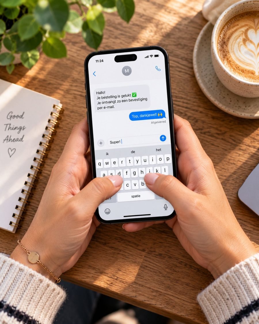 Bestelling plaatsen op de telefoon zonder wachtwoord door te geven