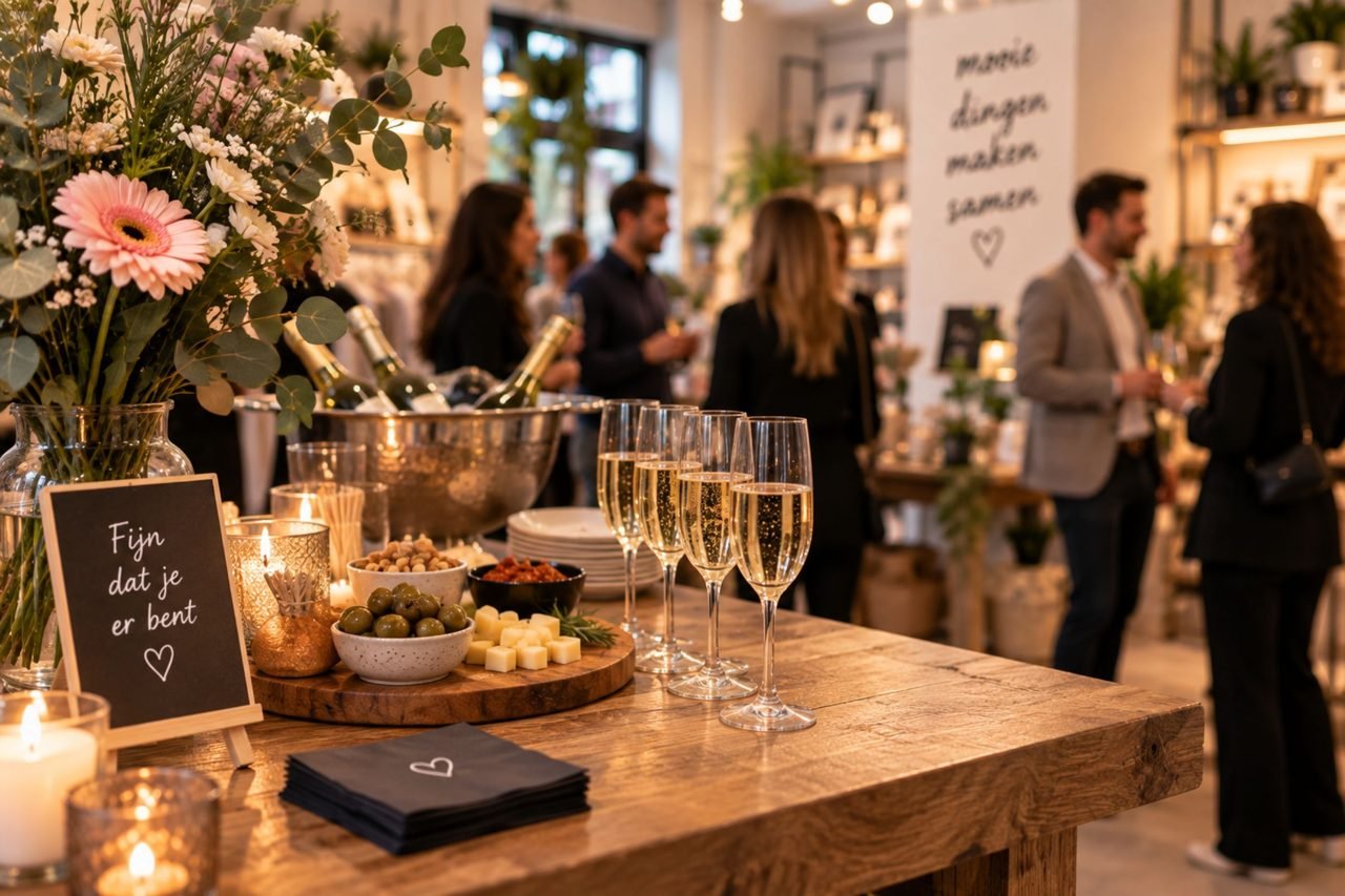Kleine borrel die via Facebook is aangekondigd